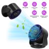 100 Speeds Desk Fan Battery Operated Wall Mounted Fan Rechargeable Mini Desk Fan with 120º Tilting Angle for Home Office Travel