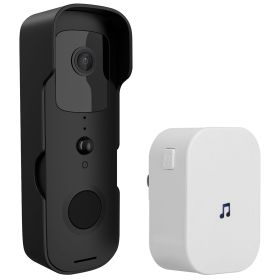 Wireless Smart Wi-Fi Video Doorbell Security Phone Doorbell Intercom Camera Two Way Audio Night Vision Compatible with Alexa Google Assistant