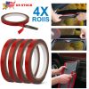 4 Rolls Car Double Sided Tapes Heavy Duty Double Sided Foam Tapes Strong Mounting Adhesive Tapes For Cars Truck Automotive 9.8FT/Roll