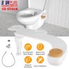 Bidet Attachment Non-Electric Fresh Water Bidet Sprayer Toilet Seat Attachment with Dual Nozzles Water Flow Control