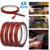 4 Rolls Car Double Sided Tapes Heavy Duty Double Sided Foam Tapes Strong Mounting Adhesive Tapes For Cars Truck Automotive 9.8FT/Roll