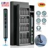 70 In 1 3.7V Mini Electric Screwdriver Kit Rechargeable Magnetic Repair Tool Kit with 5 Torque Settings 64 S2 Precision Bits 4 LED Lights for Phone Ca