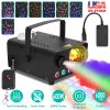 Fog Machine with Disco Ball RGB Lights 600W 6000CFM Smoke Machine with 8 Colorful Lighting Effects Wireless Remote Control for Party Wedding Stage Hal