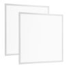 2Pcs 72W 2×2FT LED Panel Light 3800LM Flat Ceiling Light with 3 Lighting Color Temperature Equivalent LED Troffer Recessed Edge-Lit Switchable CCT 110