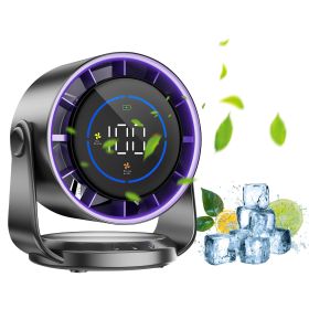 100 Speeds Desk Fan Battery Operated Wall Mounted Fan Rechargeable Mini Desk Fan with 120º Tilting Angle for Home Office Travel