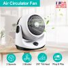 Table Desktop Fan Air Circulator Office Fan with 2 Speeds 270° Adjustable Head USB Plug Play for Room Office Kitchen Office