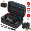Portable Deluxe Carrying Case for Nintendo Switch Protected Travel Case w/ Rubberized Handle Shoulder Strap