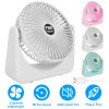 6.5in Desk Fan USB Powered 2 Speeds Table Cooling Fan Tilt Quiet Desktop Fan for Bedroom Office