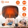 Small Electric Space Heater Portable Mini PTC Ceramic Space Heater Fan w/ Tip-Over and Overheat Protection for Bedroom Office Desk Indoor Use