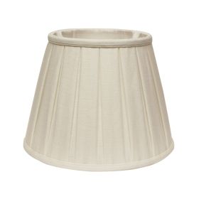 Slant Linen Box Pleat Softback Lampshade with Washer Fitter, White