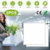2Pcs 72W 2×2FT LED Panel Light 3800LM Flat Ceiling Light with 3 Lighting Color Temperature Equivalent LED Troffer Recessed Edge-Lit Switchable CCT 110