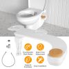 Bidet Attachment Non-Electric Fresh Water Bidet Sprayer Toilet Seat Attachment with Dual Nozzles Water Flow Control