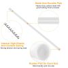 Tension Curtain Rod Spring Load Adjustable Curtain Pole Heavy-Duty Steel 4 Sizes for Bathroom Wardrobe Kitchen Balcony