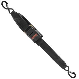 Retractable Ratchet Straps Tie Down Straps 2 In X 2 Ft For Boat  2 Pack (Option: Black 2pcs)