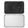 2 Pcs/Set Bathroom Rugs Luxury Flannel Non-Slip Bathroom Rugs Set Soft Pebbles Shower Absorbent Carpet U-Shaped Toilet Mat Washable for Bathroom Entra