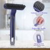 2 Pack Multi-Function Rotating Crevice Cleaning Brush Stiff Bristle Brush Gap Cleaner with 2-In-1 Clip and Spade for Tight Spaces Bathroom Kitchen