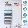 Wall Mounted Towel Rack for Rolled Towels Bathroom Towel Holder Organizer Storage Shelf for Bath Towels Hand Towels