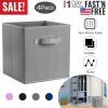 iMounTEK 4 Pack Foldable Storage Cube Bins Cloths Closet Space Organizer Basket Shelves Box for Clothes Toys Books Cabinet