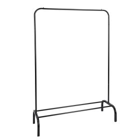 33lbs Loading Garment Racks Freestanding Clothing Racks Clothes Rack Stands Organizer with Bottom Shelf for Dormitory Home (Option: Black)